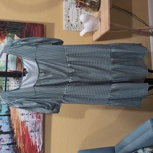 SUZANNE BETRO GREEN DRESS 3X EUC